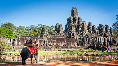 Angkor Wat is a temple complex at Angkor, Cambodia