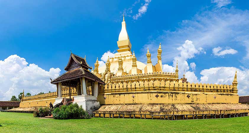 The most famous landmark of Vientiane is That Luang