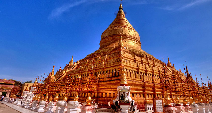 Shwezigon Pagoda was built by King Anawrahta