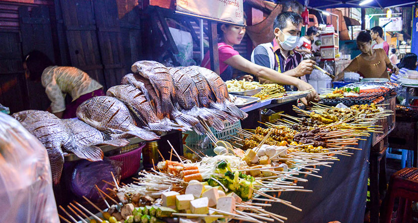 Enjoy cuisine at China Town Yangon