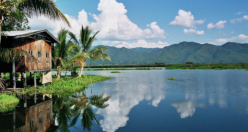 Inle lake is located in Nyaungshwe