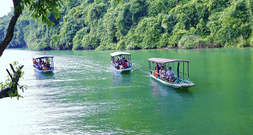 Join a boat tour to discover all the sceneries surrounding