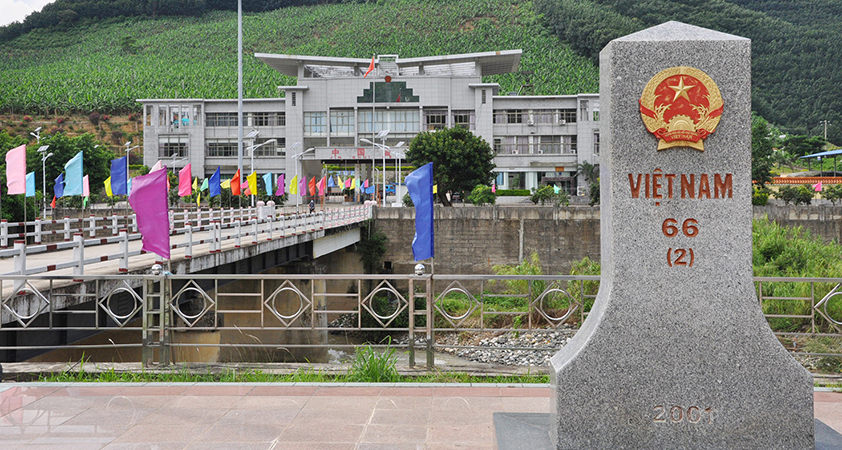 The border gate marks your journey to the Northpole in Vietnam
