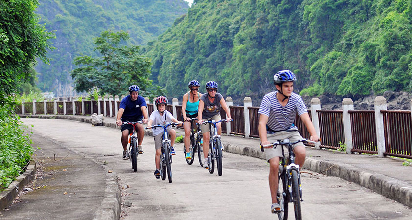 Have a biking tour around the village with your family or friends