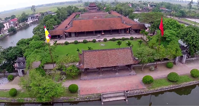 The view of Keo pagoda from above