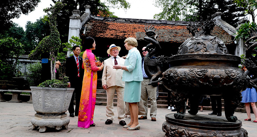 Every year, the Temple of Literature welcomes hundreds of tourists