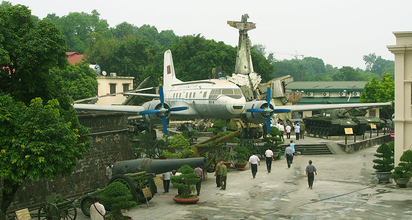Thousands of visitors come to Vietnam Military History Museum every year