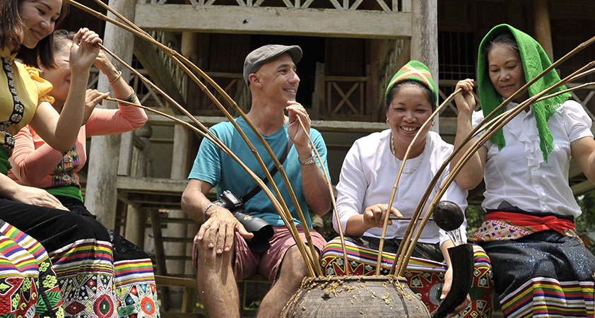 It is one of the unique things to do in Mai Chau Vietnam