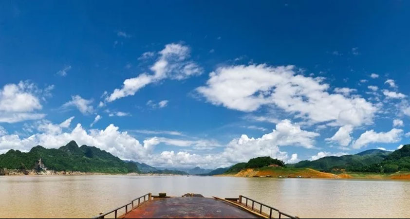 Open space seen from the boat