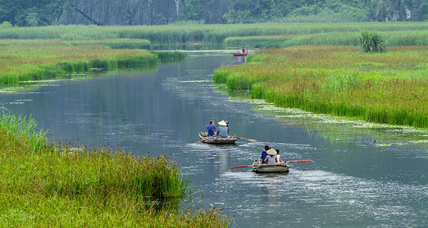 The landscape brings about a special feeling of peace and tranquility