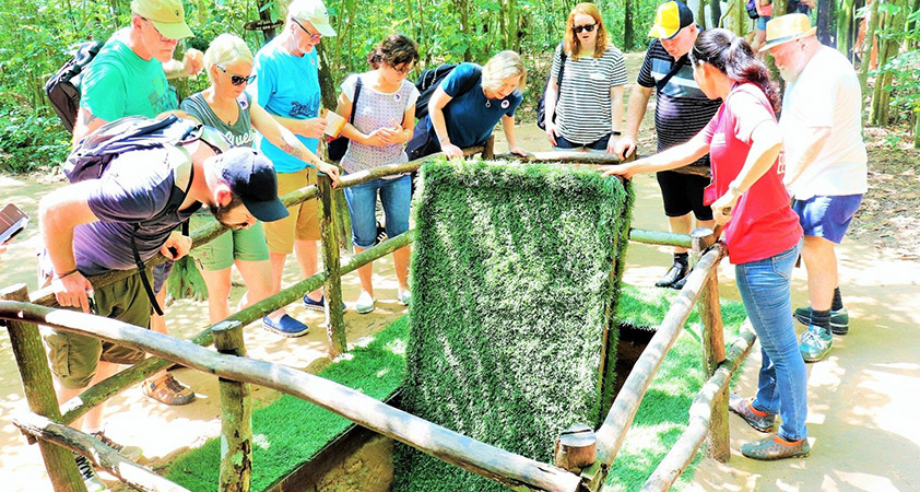 Visiting Cu Chi tunnel is a way for you to learn more about the history of Vietnam during the war