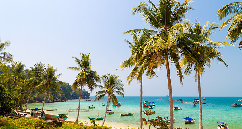 Phu Quoc island covers an area of 567 sq. km (about 62 km long and 3-28 km wide)