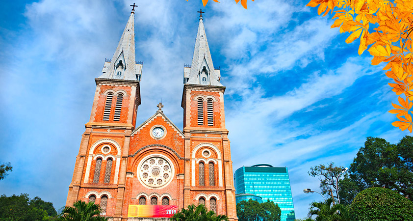 he twin towers of Notre Dame Cathedral have been a familiar landmark in Ho Chi Minh City since the 1880s