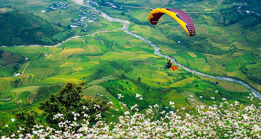 The experience of parachuting attracts thousands of young travelers
