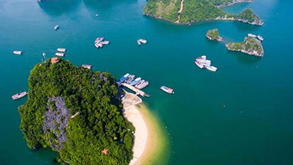 Two most exciting activities on Titop Island, Halong Bay, Vietnam