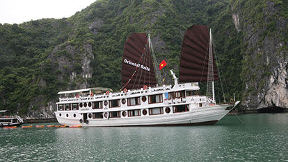 Oriental Sails Junk on Halong Bay | 2 days 1 night