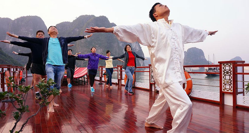 Tai Chi on the Sundeck
