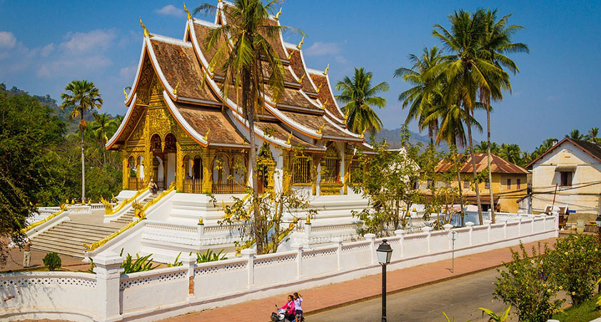 A famous temple in Luang Prabang