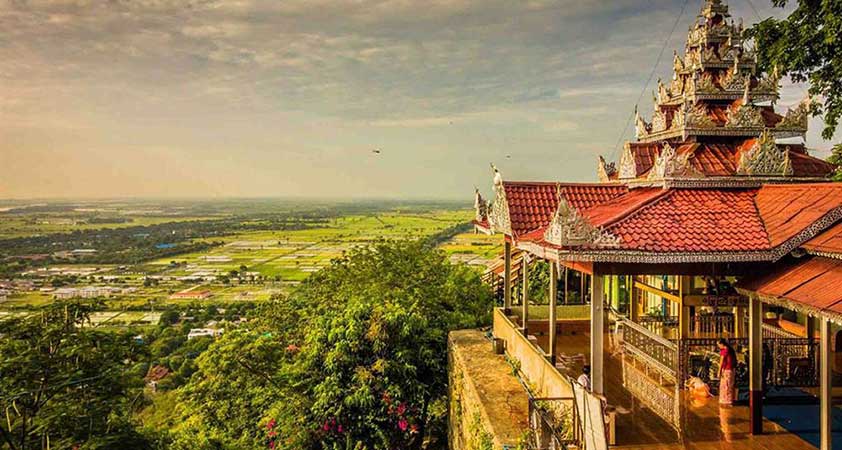 The stunning view from Mandalay Hill