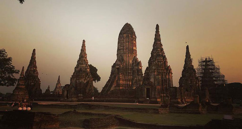 Wat chaiwatthanaram temple in Ayutthaya