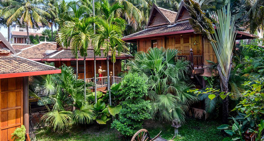 An autherntic resort at Rural Angkor Ban village 