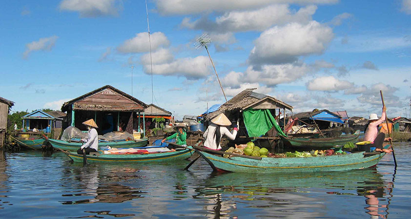 Floating Village on Tonle Sap Lake