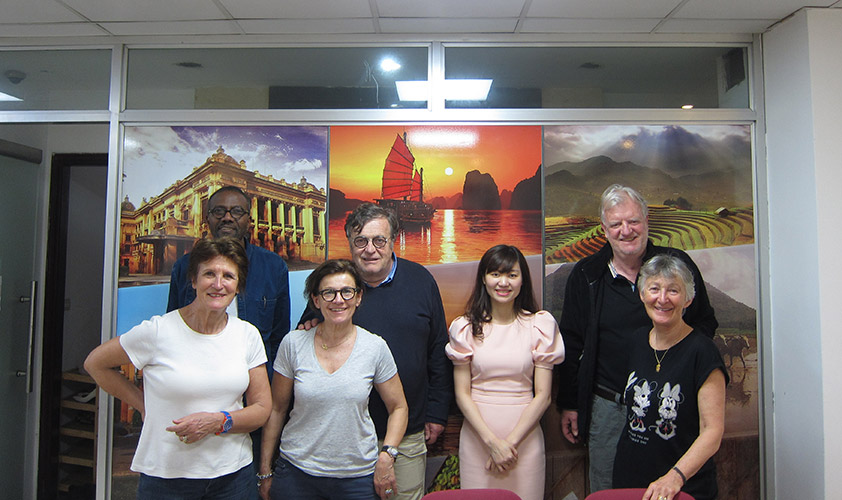 Welcoming guests at the office of Galatourist