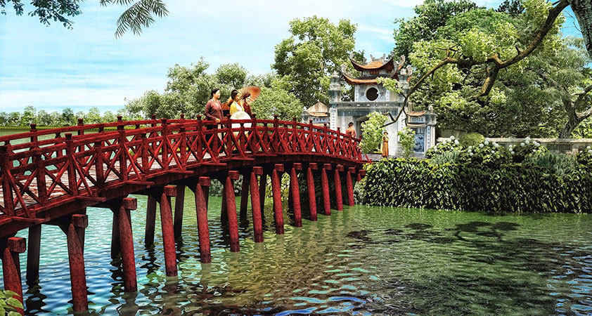 Hoan Kiem Lake & Ngoc Son Temple