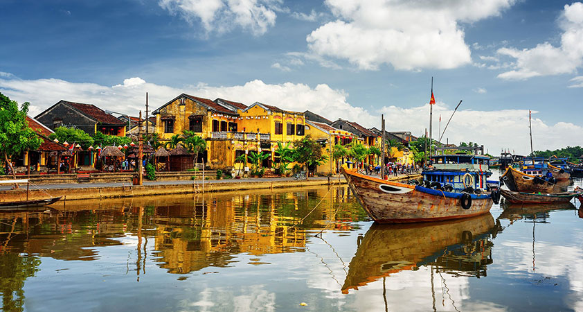 The riverside town of Hoi An