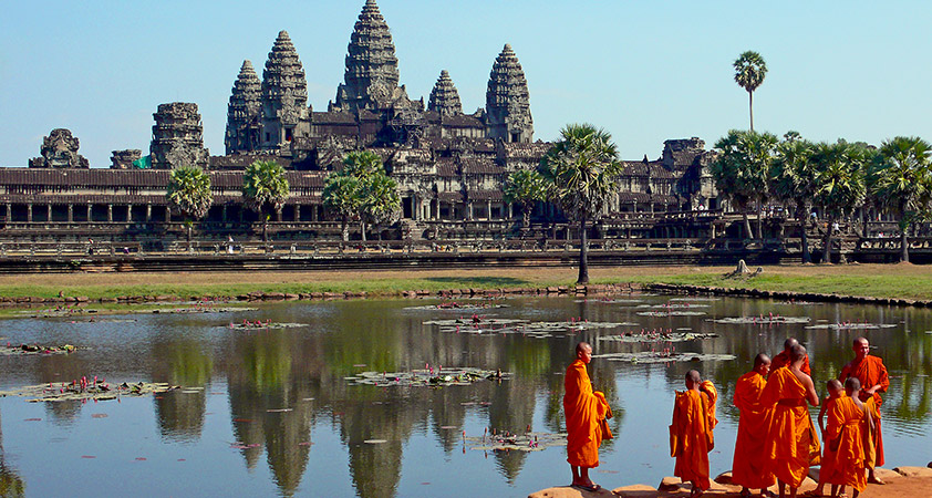 Visit Angkor Thom (or " Great City"), which is in some ways even more spectacular than the colossal Angkor Wat