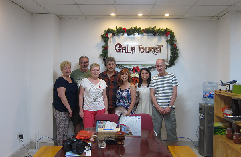 Greeting guests at the office of Galatourist