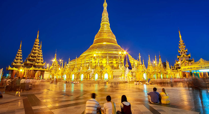 Shwedagon Pagoda is known as the world famous Golden Pagoda