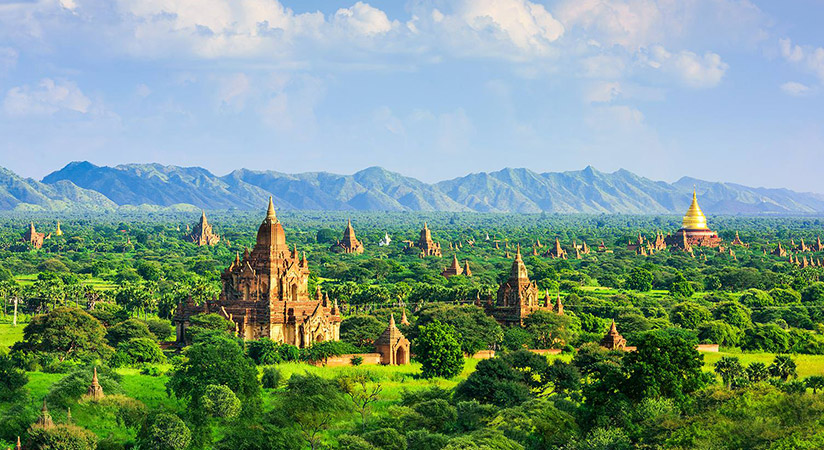 Bagan is famed for ancient stupas and temples