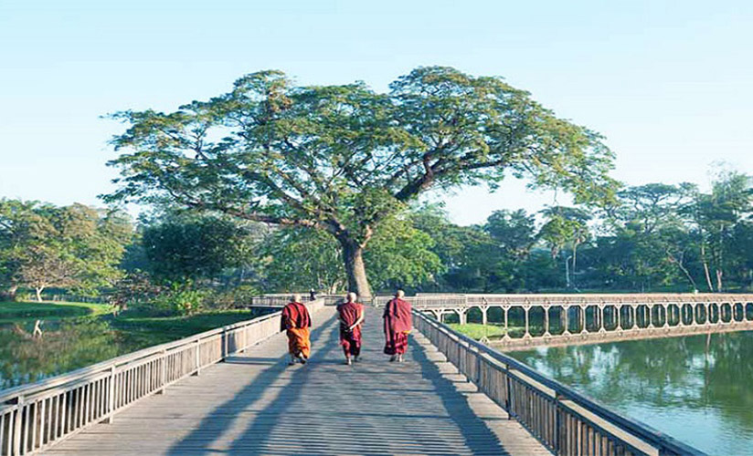 Enjoy the fresh air in a natural park in Yangon