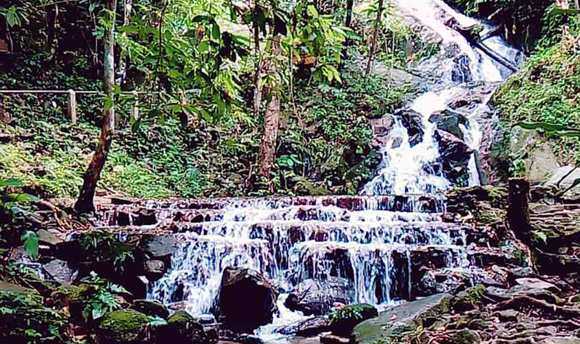The 7- level waterfall in  Ban Mae Kampong