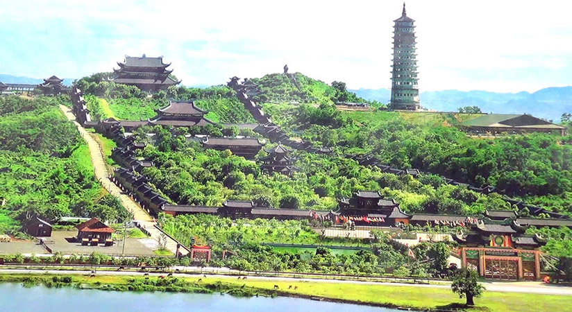 The overview of Bai Dinh pagoda