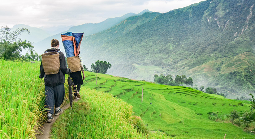 Join a trekking trip upon arival in Sapa