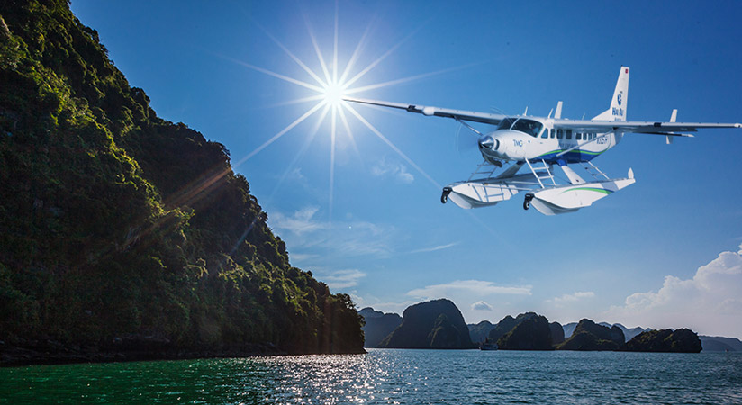 Experience Halong Bay by plane