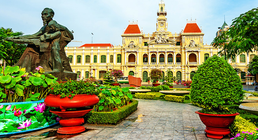 A famous destination in Ho Chi Minh city 