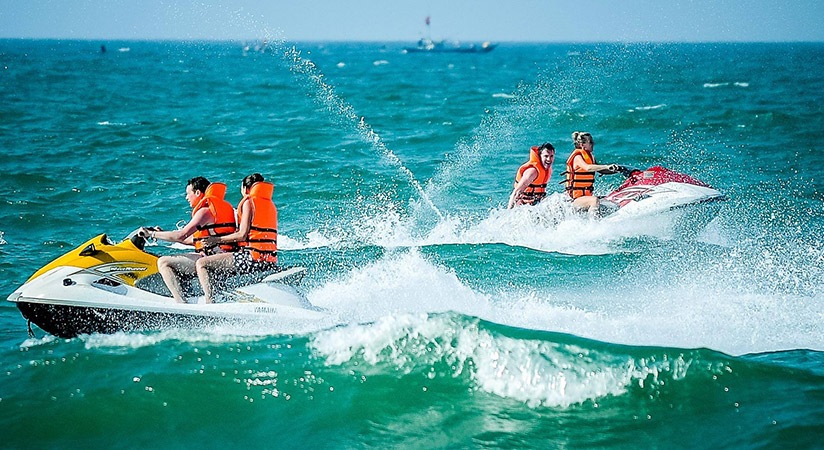 Visitors can join some amazing water sports on Hoi An Beach Resort 