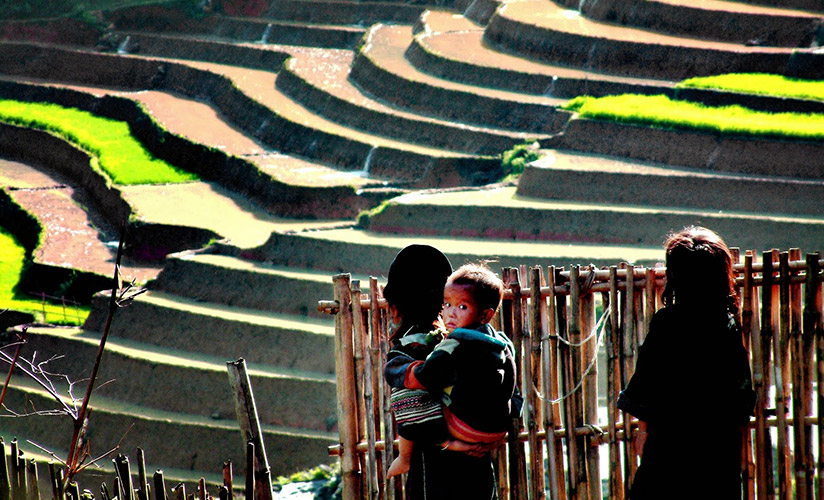 The children in remote area in Sapa