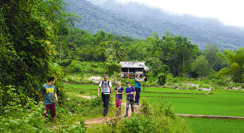 Hoa Binh is not only famous for its mountainous landscapes but also friendly locals