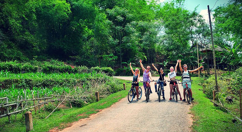 The best way to enjoy the fresh air here is to join bicuvle tour around Mai Chau valley  