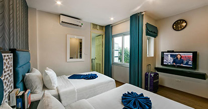  Deluxe Double or Twin Room with City View