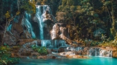  Kuang Si Waterfall 