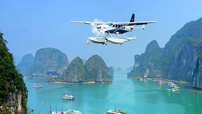 The bewitching beauty of Halong bay tour by Helicopter | 2 days 1 night