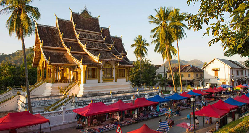 Night market in Luang Prabang