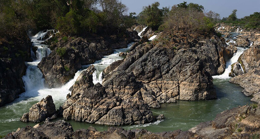 home To the largest waterfalls on Don Khon Island