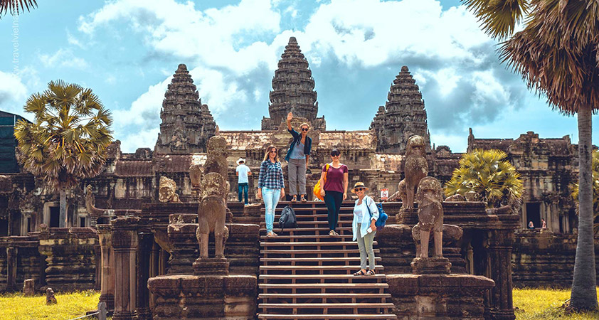 Angkor Wat has long become a popular destination for foreigners