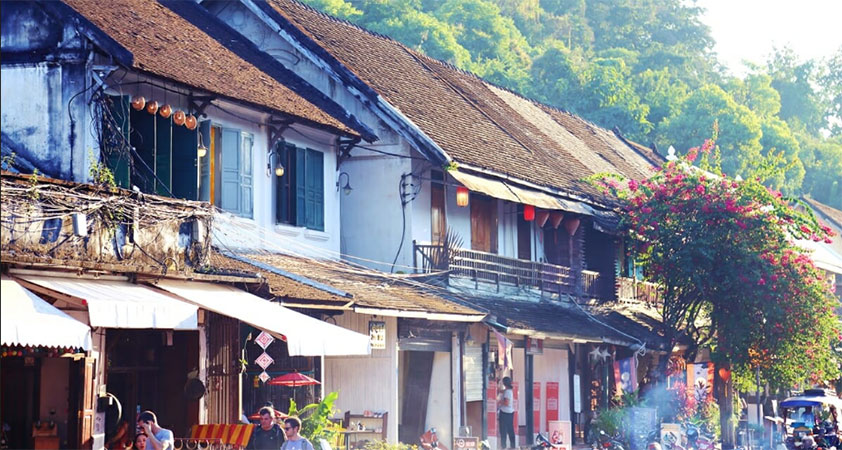 The peaceful atmosphere of the Luang Prabang Old Quarter